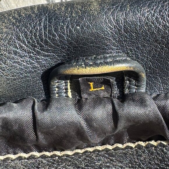 Vintage Harley-Davidson Black Leather Jacket Eagle Back Mens Size L - Picture 9 of 13